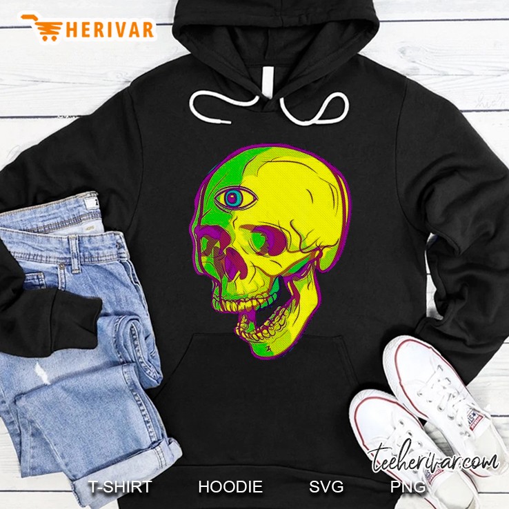Three Eyes Skull Hoodie