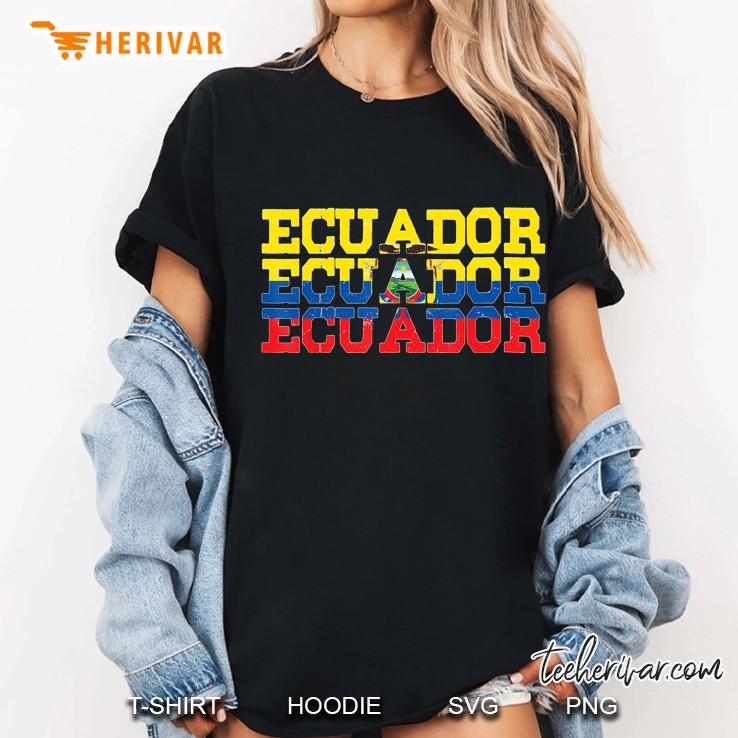 Ecuador Ecuadorean Flag Ladies Tee