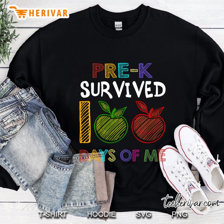 Pre-K Survived 100 Days Of Me Sweatshirt