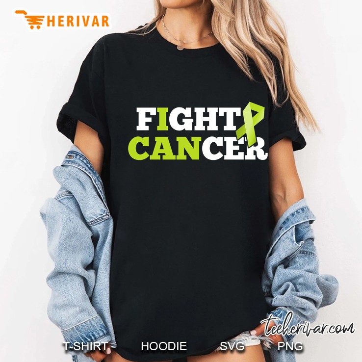 Fight Cancer Non-Hodgkin Lymphoma Green Ribbon Version Ladies Tee