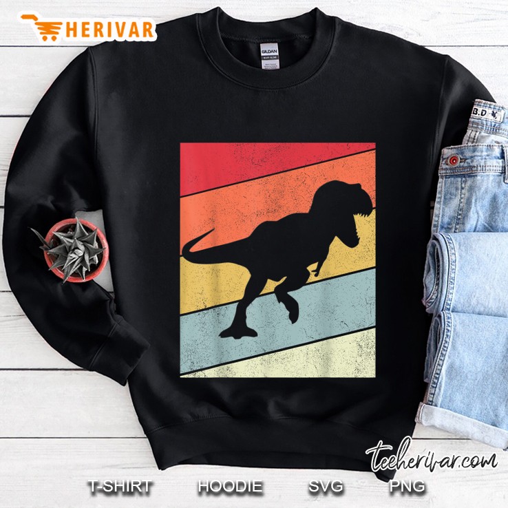 Dinosaur T-Rex Silhouette Vintage Sweatshirt