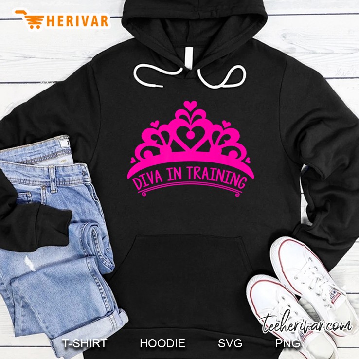 Diva In Training Pink Crown Version Hoodie