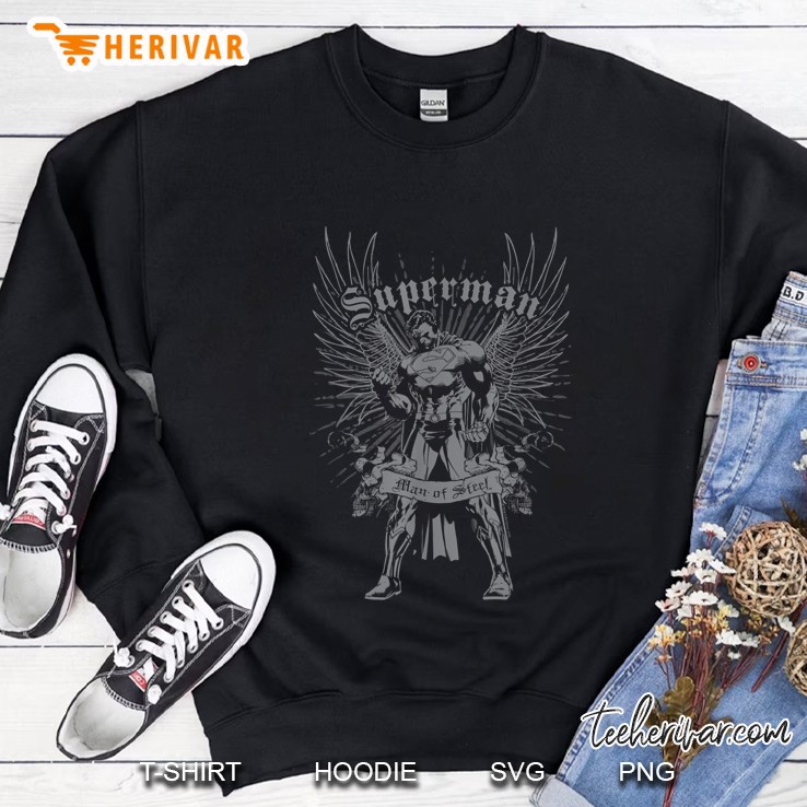 Superman Man Of Steel Wings Version Sweatshirt