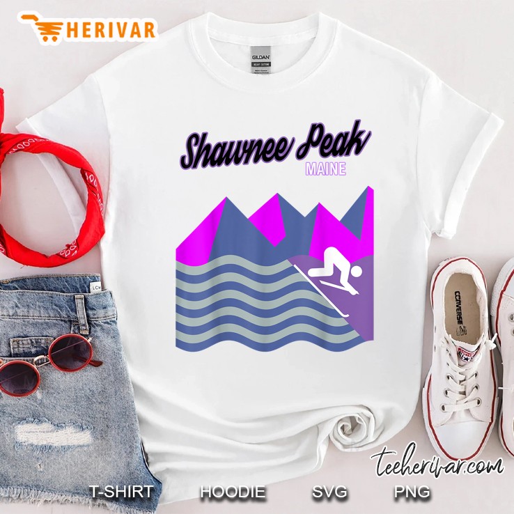 Shawnee Peak Bridgton Maine Ne Ski Resort Snowboard Winter Shirt