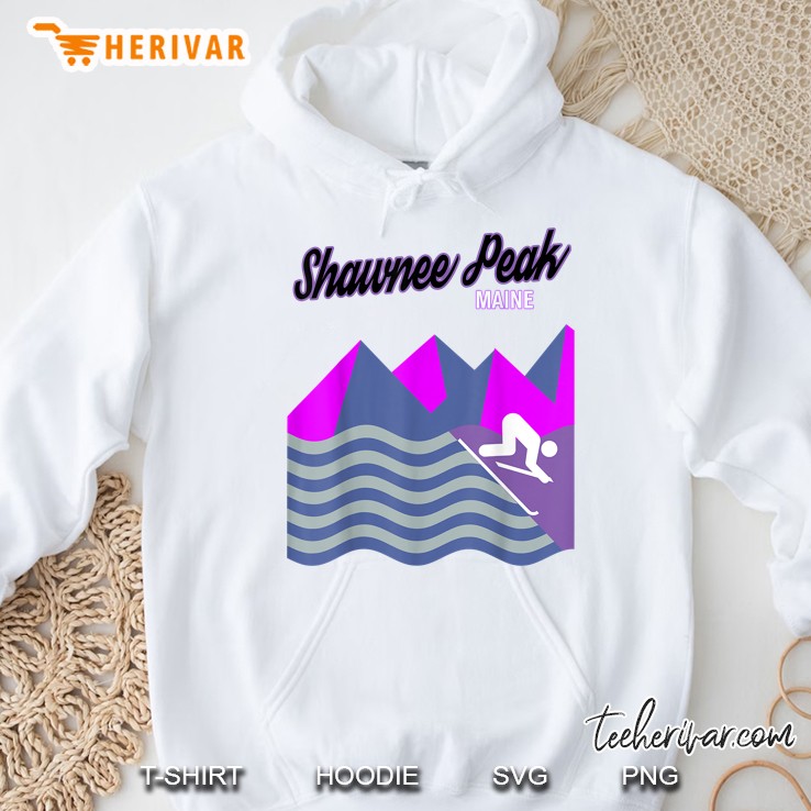 Shawnee Peak Maine Bridgton Snowboard Winter Hoodie