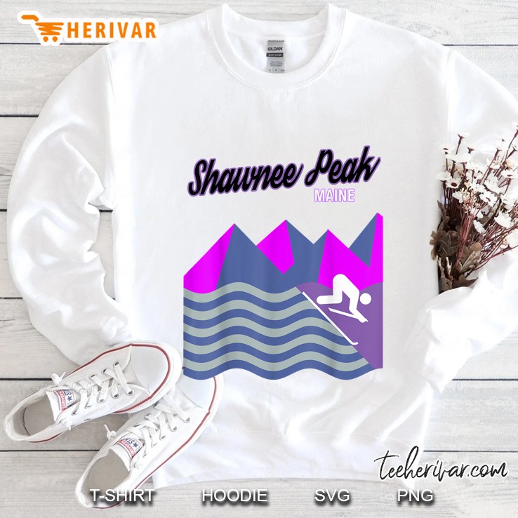 Shawnee Peak Maine Bridgton Snowboard Winter Sweatshirt