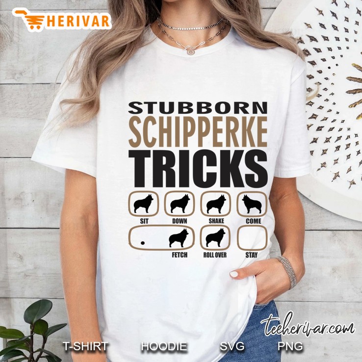 Stubborn Schipperke Tricks Ladies Tee