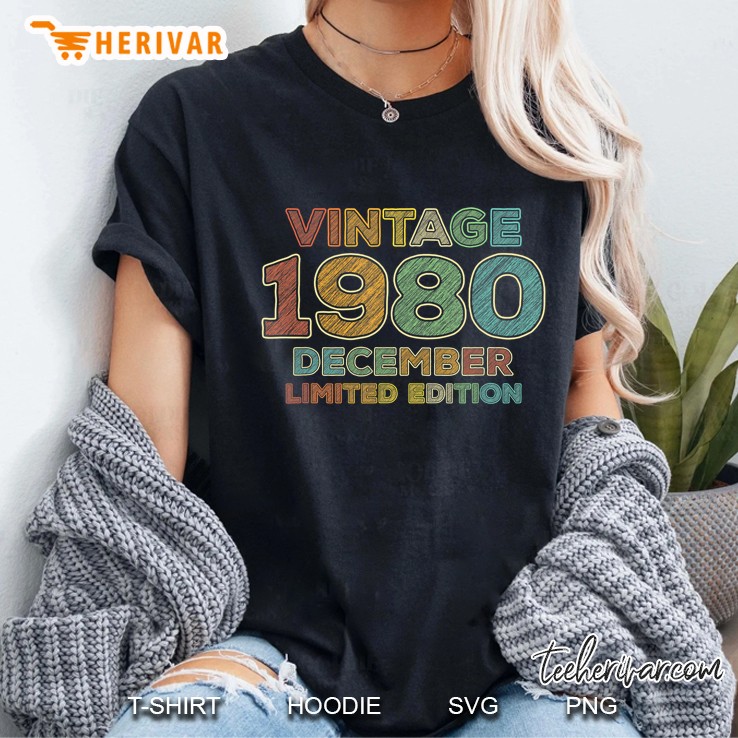 Vintage 1980 December Limited Edition Ladies Tee