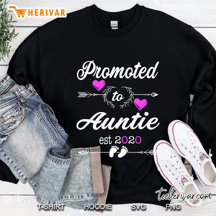 Promoted To Auntie Est 2020 Sweatshirt
