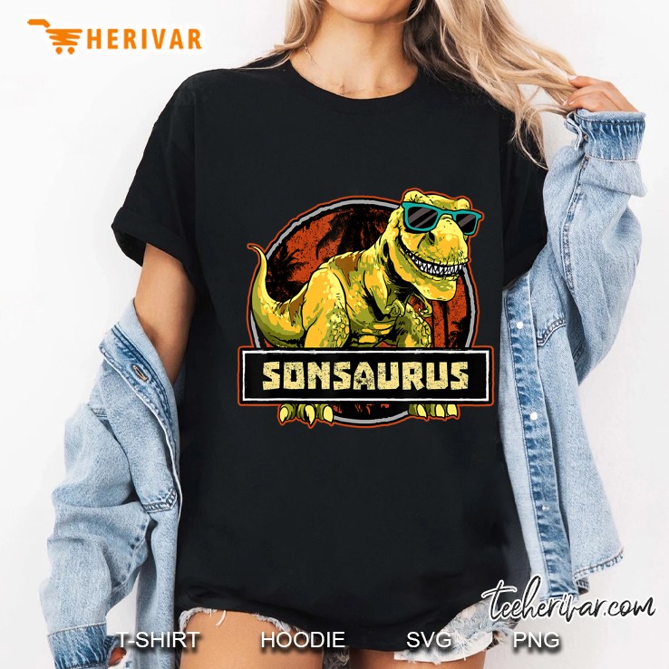 Sonsaurus T Rex With Glasses Version Ladies Tee