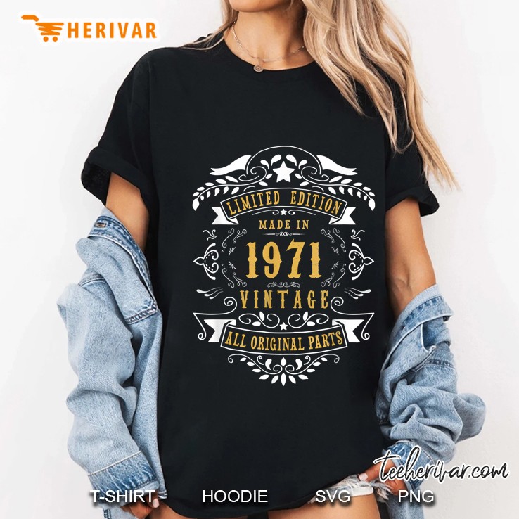 Limited Edition Made In 1971 Vintage All Original Parts Ladies Tee
