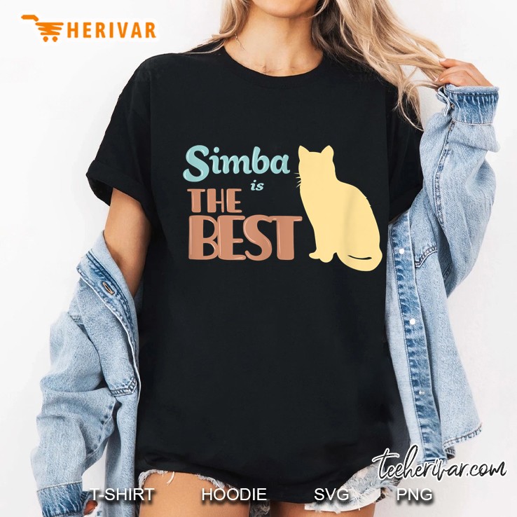 Simba Is The Best Cat Name Ladies Tee