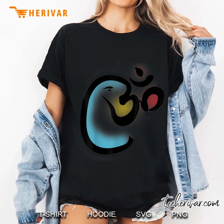 The All Encompassing Divine Om Lord Ganesha Ladies Tee