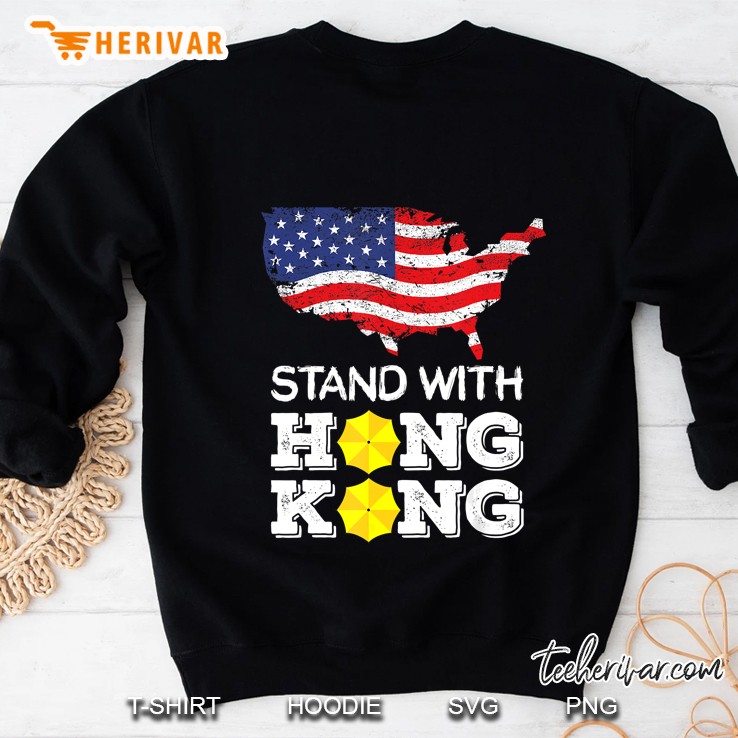 Stand With Hong Kong American Flag Version Sweatshirt