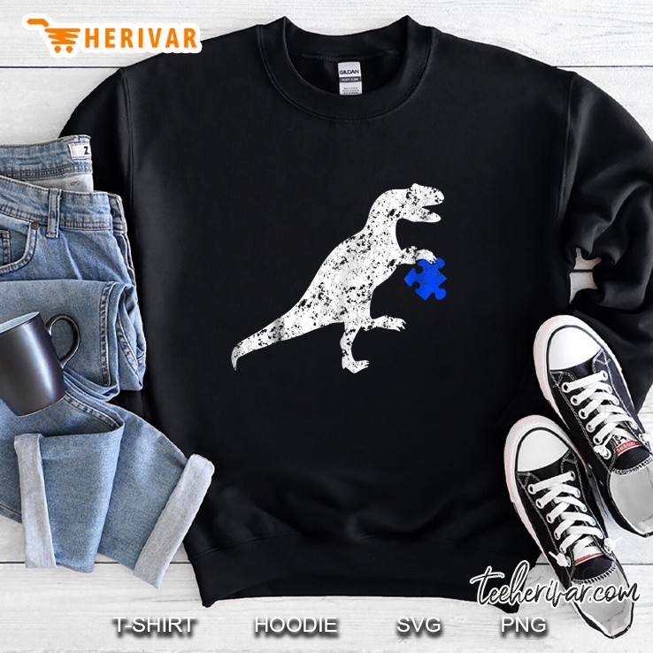 Autism Awareness Dino T Rex Version Sweatshirt