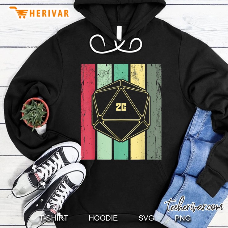 D20 Game Vintage Version Hoodie