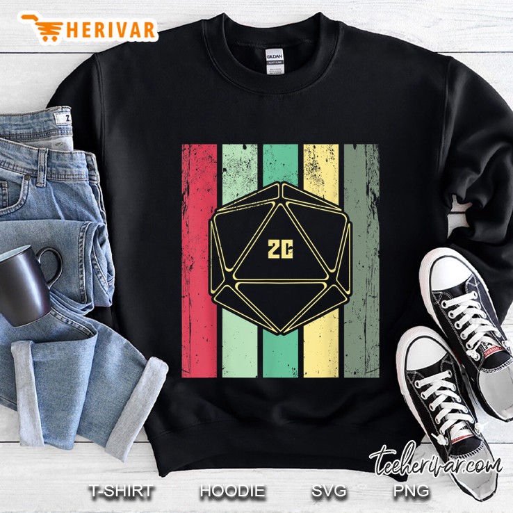 D20 Game Vintage Version Sweatshirt