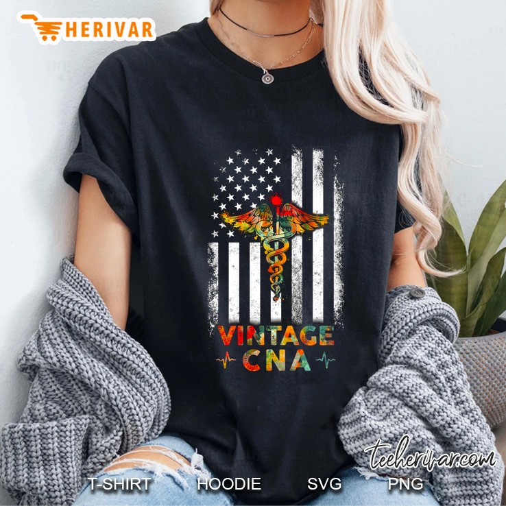Vintage CNA American Flag Version Ladies Tee