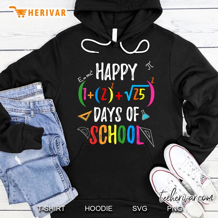 Happy 100 Day Of School Math Square Root Version Hoodie