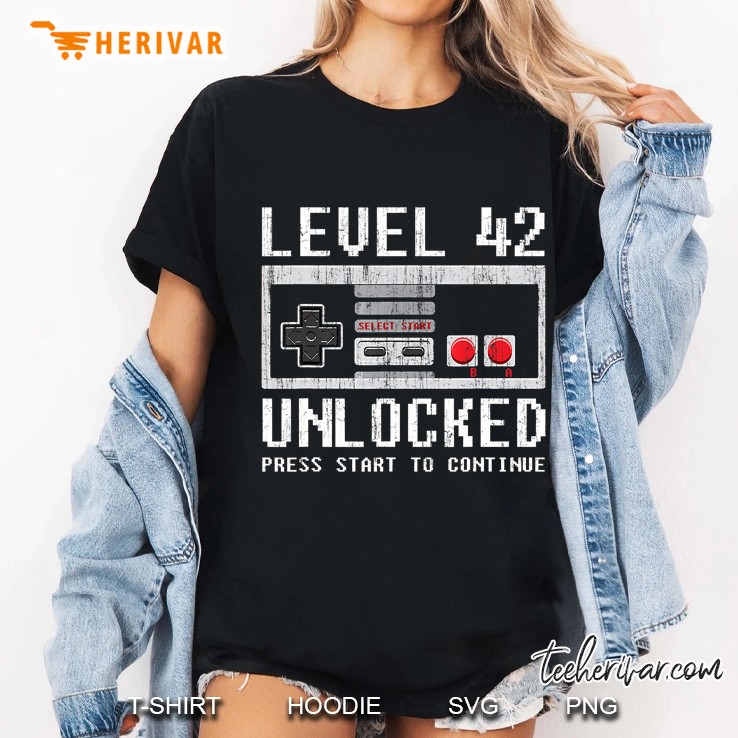 Level 42 Unlocked Press Start To Continue Ladies Tee