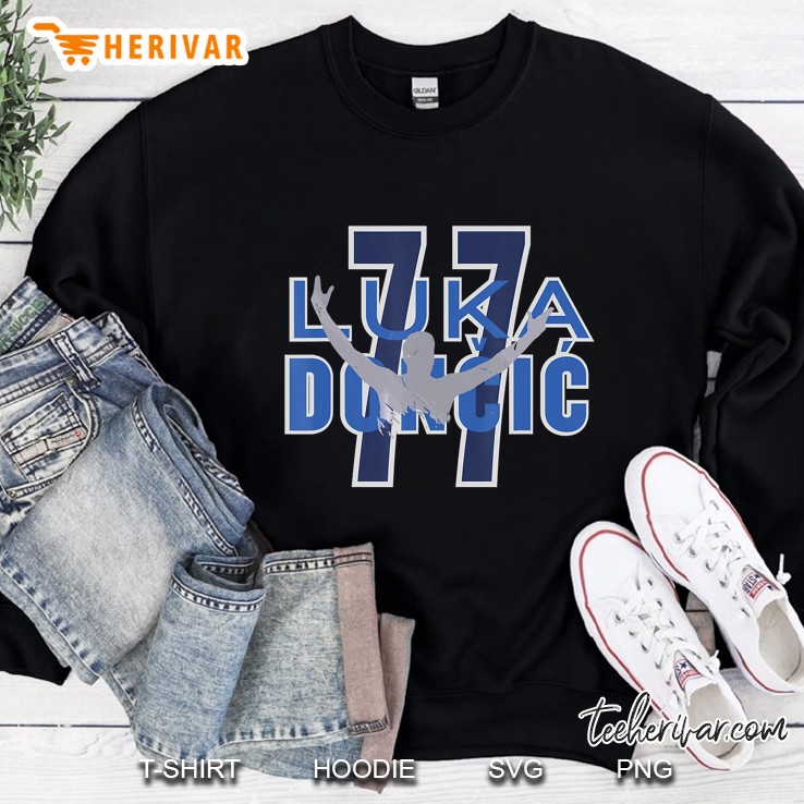 Luka Doncic 77 Dallas Mavericks Sweatshirt