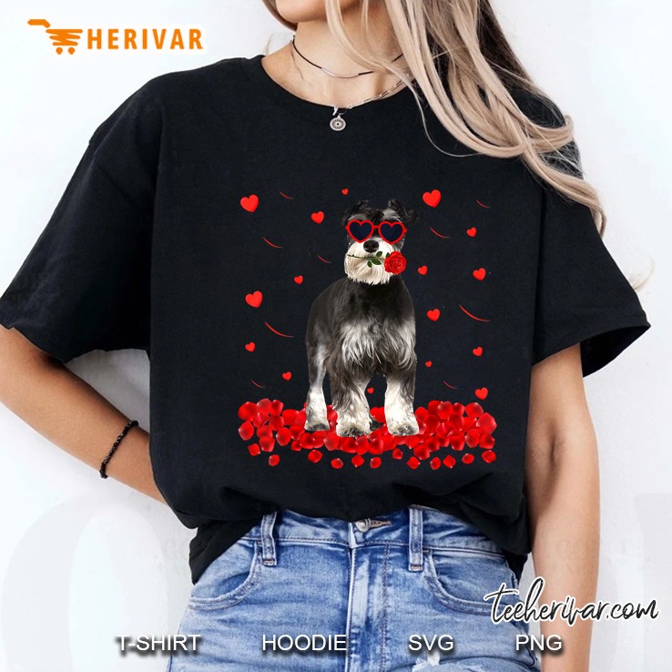Miniature Schnauzer Red Heart Valentine