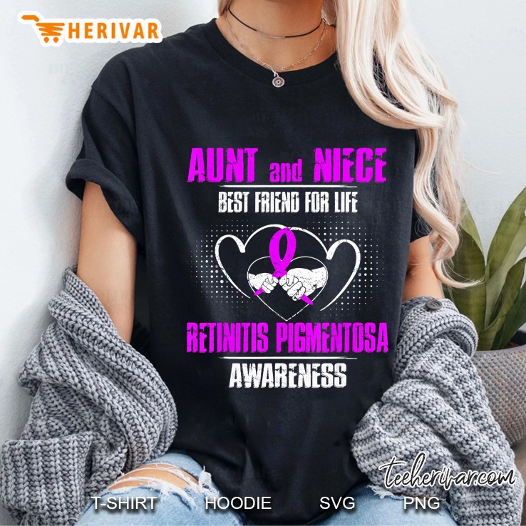 Aunt And Niece Best Friend Retinitis Pigmentosa Awareness Ladies Tee