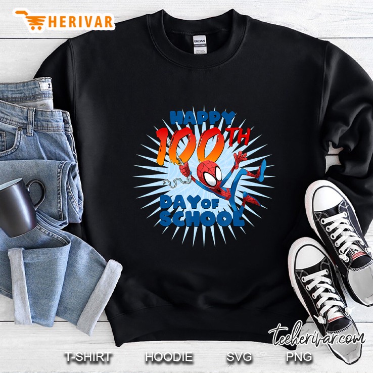 Happy 100th Day Of School Spider Man Version Sweatshirt
