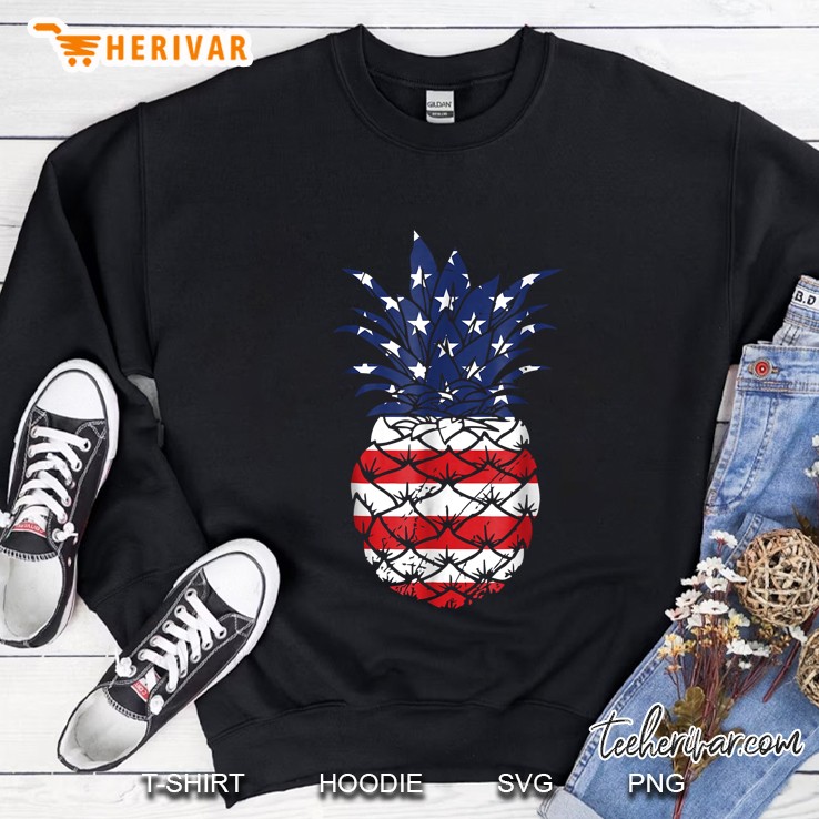 American Flag Pineapple Sweatshirt