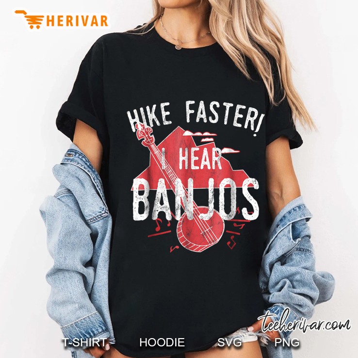 Hike Faster I Hear Banjos Ladies Tee