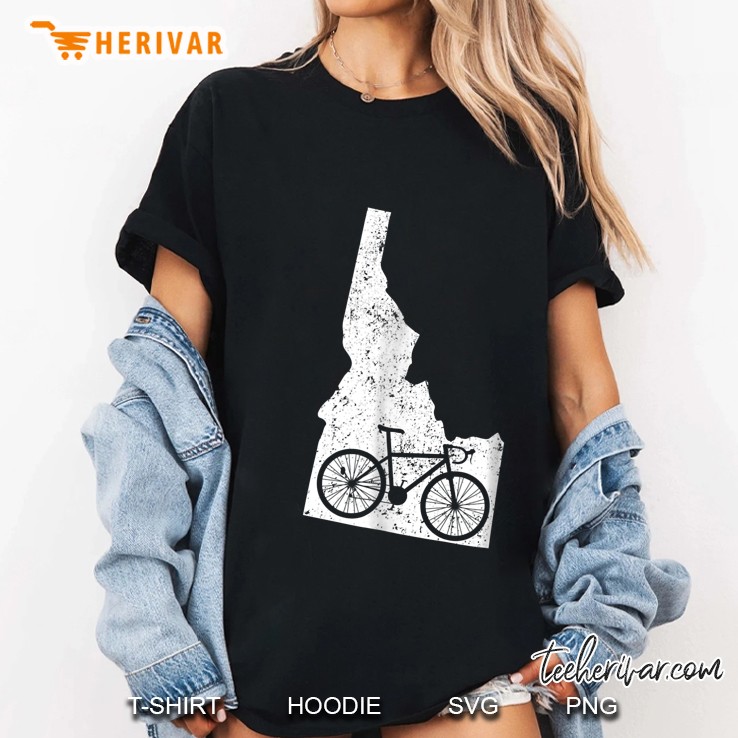 Idaho Bicycle Silhouette Version Ladies Tee