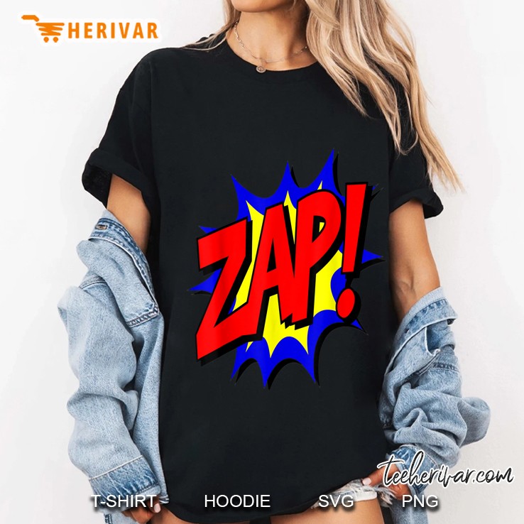Zap Super Hero Comic Book Ladies Tee
