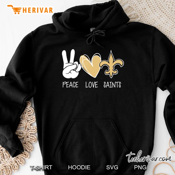 Peace Love Saint Hippie New Orleans Mardi Gras Hoodie