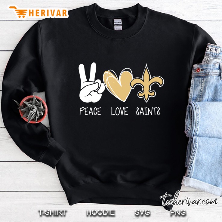 Peace Love Saint Hippie New Orleans Mardi Gras Sweatshirt