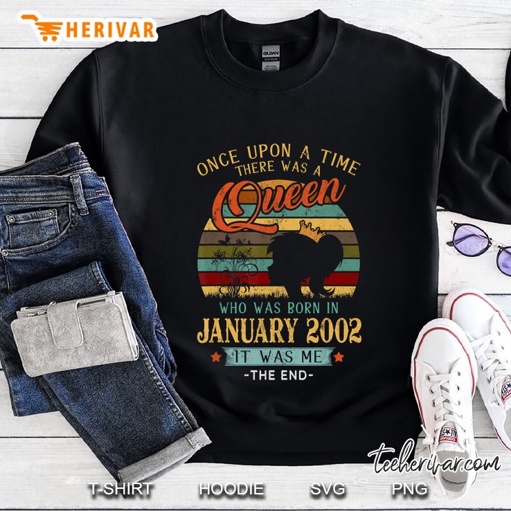 Once Upon A Time There Was A Queen Who Was Born In January 2020 Vintage Version Sweatshirt