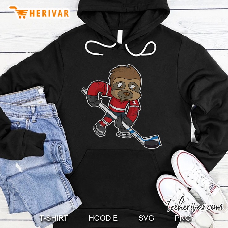 Ice Hockey Player Sloth Version Hoodie