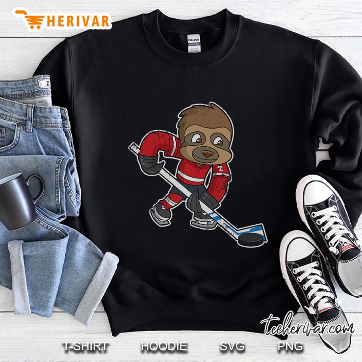 Ice Hockey Player Sloth Version Sweatshirt