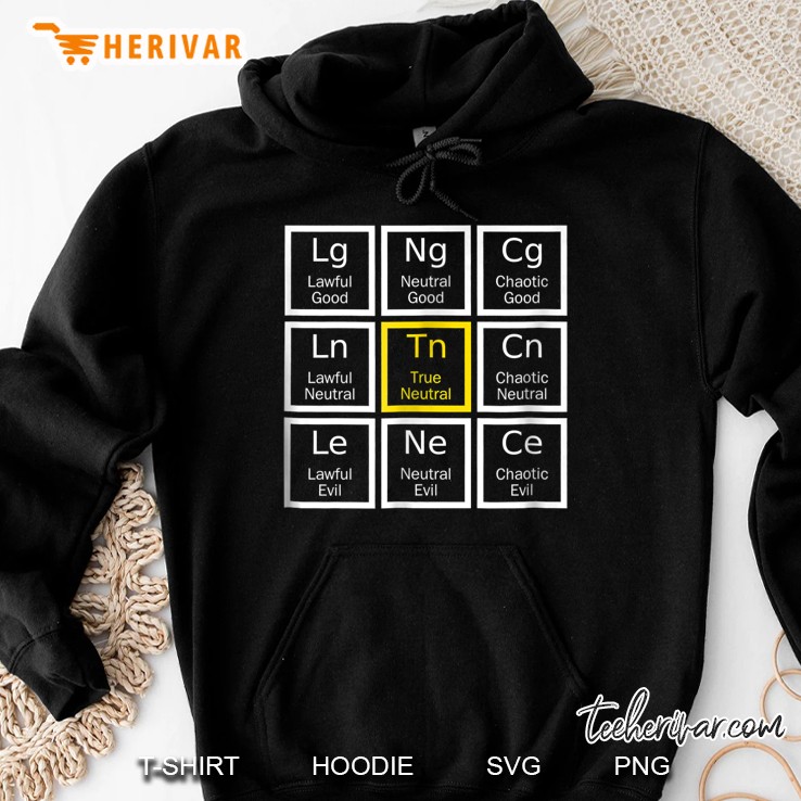 True Neutral Alignment Roleplaying Hoodie