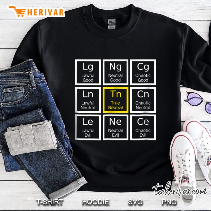 True Neutral Alignment Roleplaying Sweatshirt