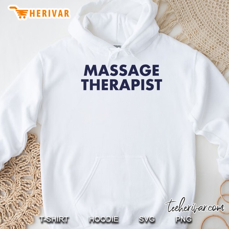 Massage Therapist Navy Print Tshirt Hoodie