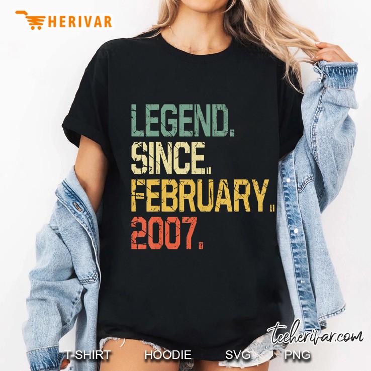 Legend Since February 2007 Vintage Version Ladies Tee