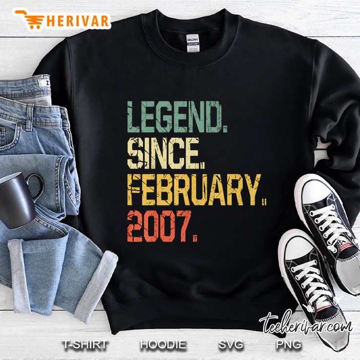 Legend Since February 2007 Vintage Version Sweatshirt