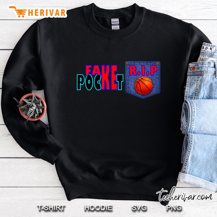 Fake Pocket RIP Basket Ball Sweatshirt