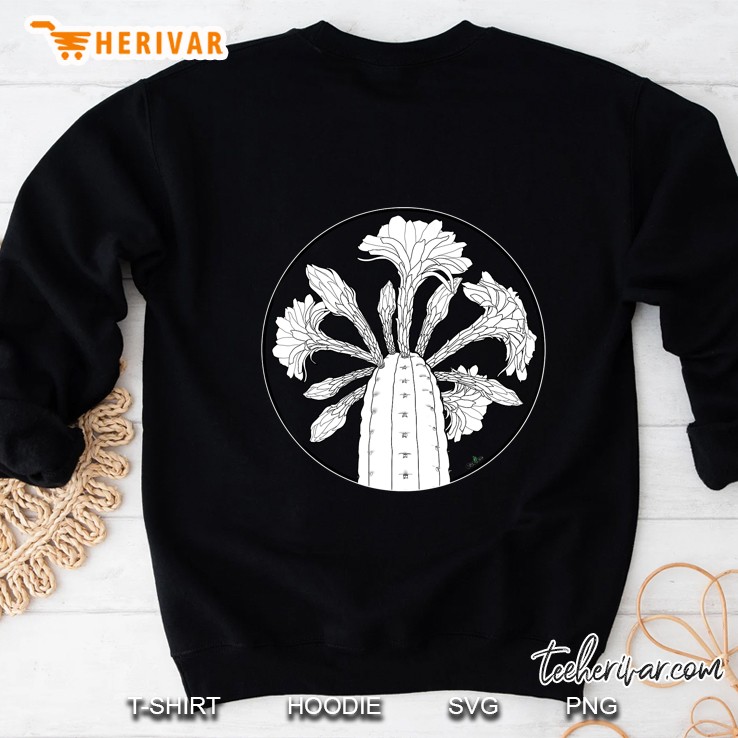Trichocereus Pachanoi Flower Circle Tattoo Sweatshirt