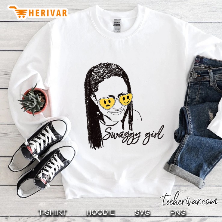 Swaggy Girl Girl Wearing Emoji Glasses Sweatshirt