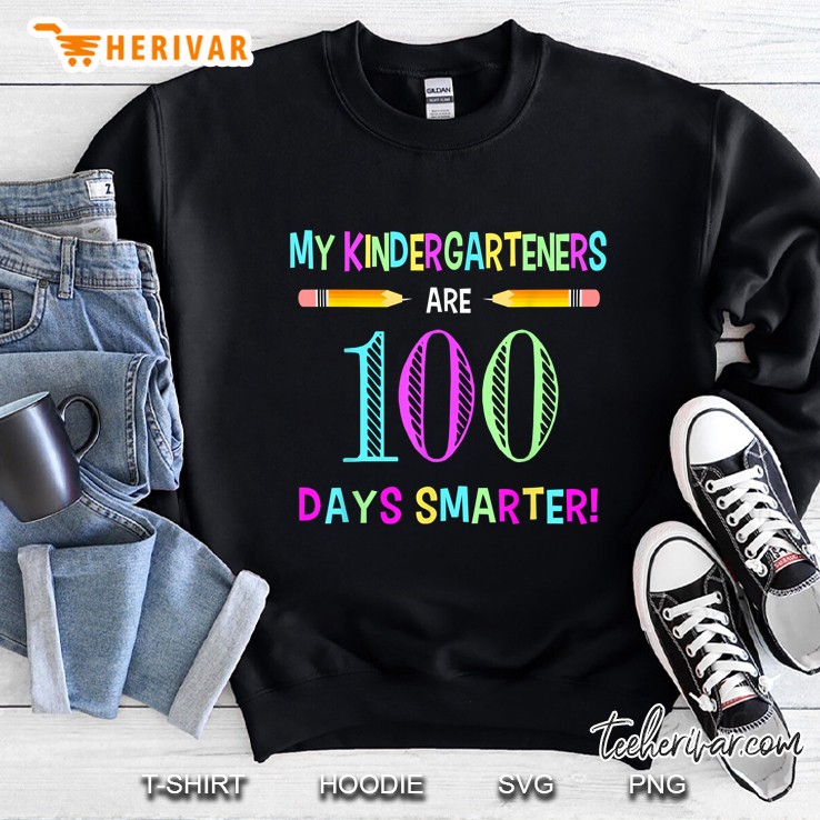 Kindergarten Teacher 100 Days Of School Shirt Sweatshirt