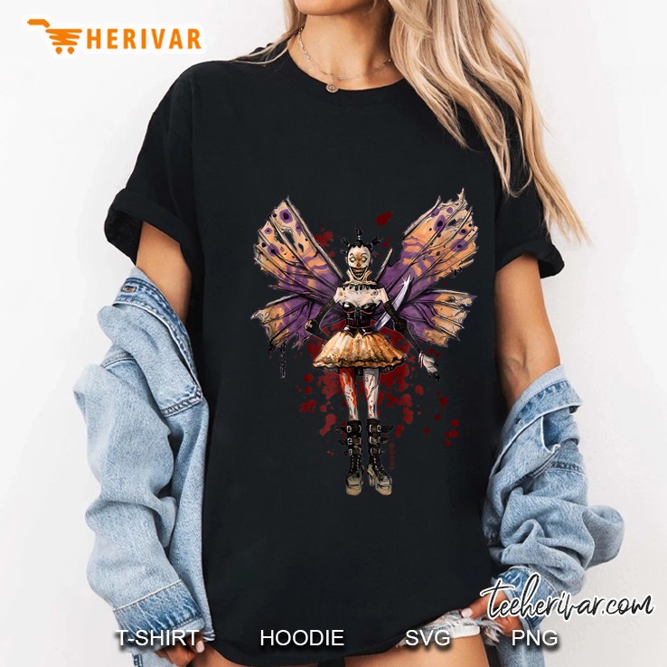 Smiley From Wicked Fairies By Baxaart Ladies Tee