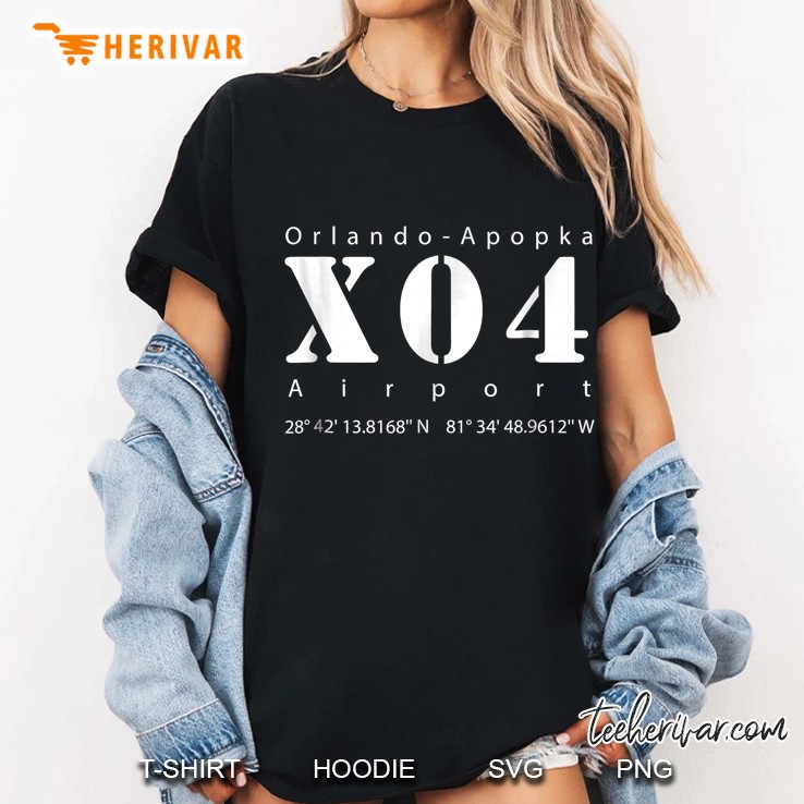 X04 Orlando Apopka Airport For Pilots Ladies Tee
