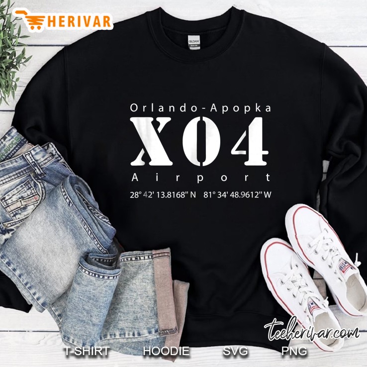 X04 Orlando Apopka Airport For Pilots Sweatshirt