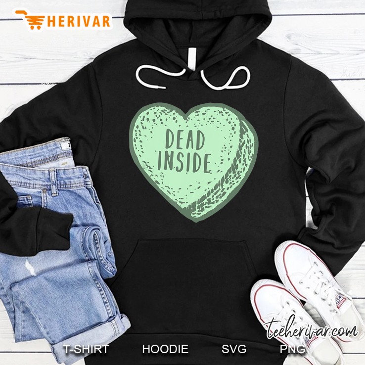 Funny Anti Valentines Day Gift Design With Candy Heart Hoodie